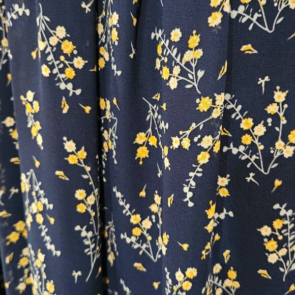 MAX STUDIO, Gorgeous navy blue sleeveless floral maxi dress - Picture 13 of 14